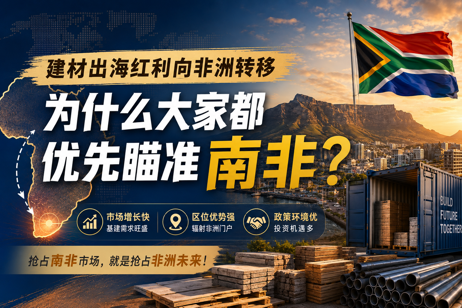建材出海红利向非洲转移，为什么大家都优先瞄准南非？